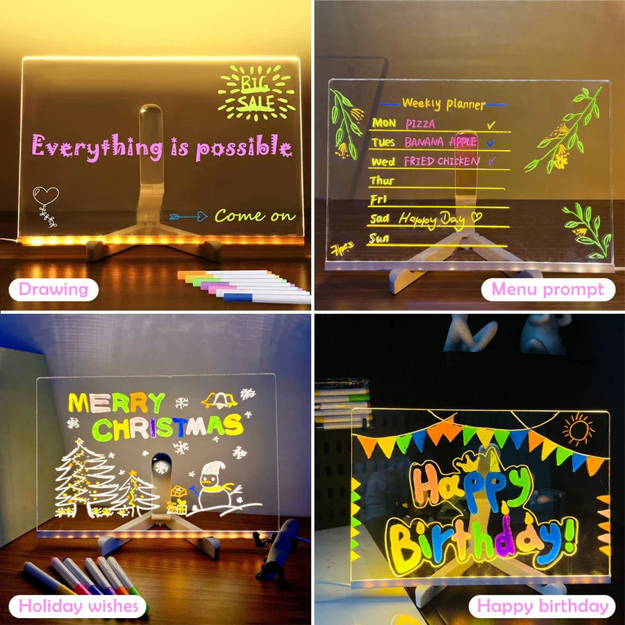 Bright Story Neon Sketch Drawing Board - Image 2