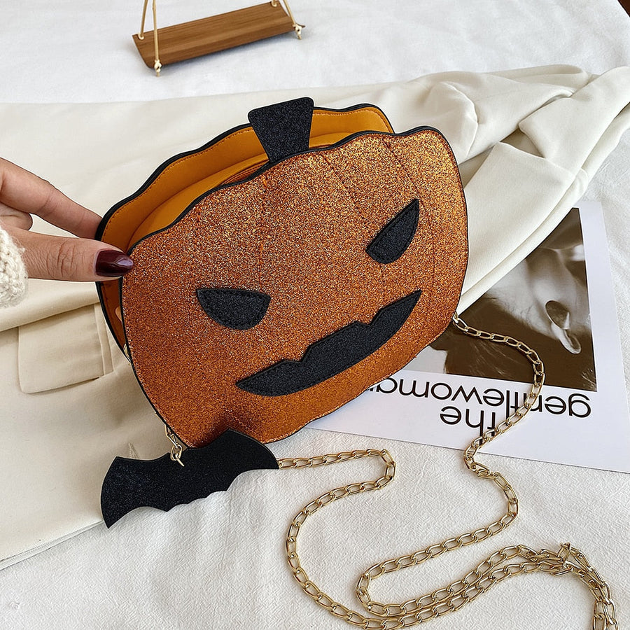 Pumpkin Shape Mini Shoulder Bag - Image 5
