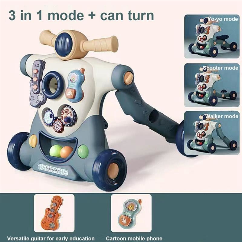 3in1 Anti-Rollover Baby Learning Walker Trolley - Image 11