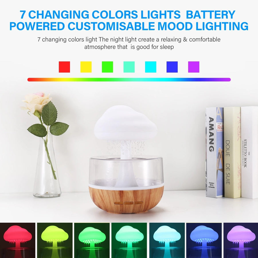 Rain Cloud Mushroom Air Humidifier Night Lamp - Image 4