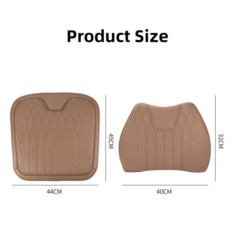 Leather Breathable Comfy Premium Car Seat Cushion - Image 6