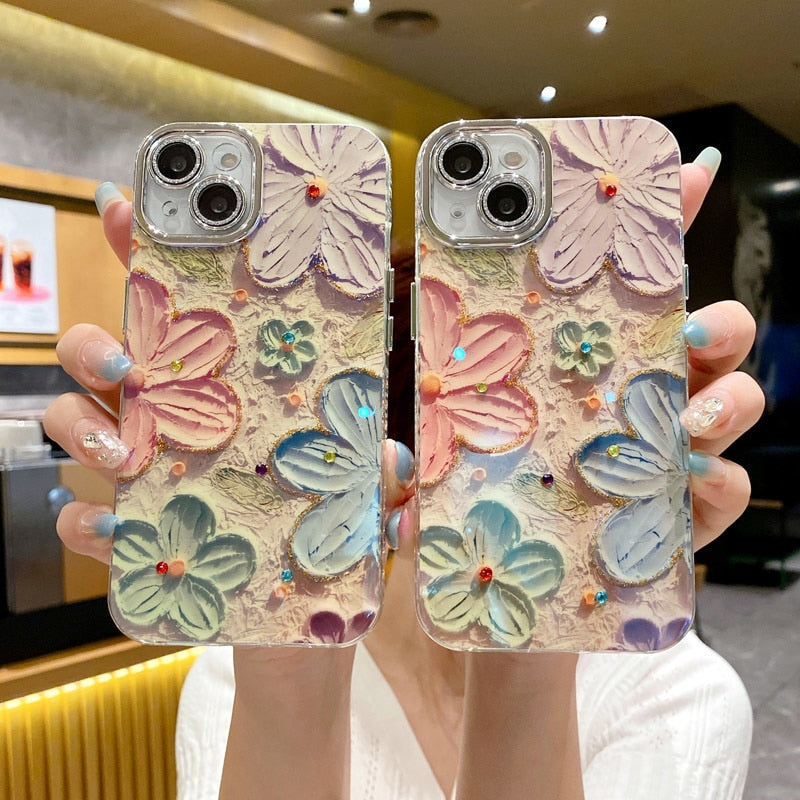 Flower Glow Soft Shockproof iPhone Case - Image 0