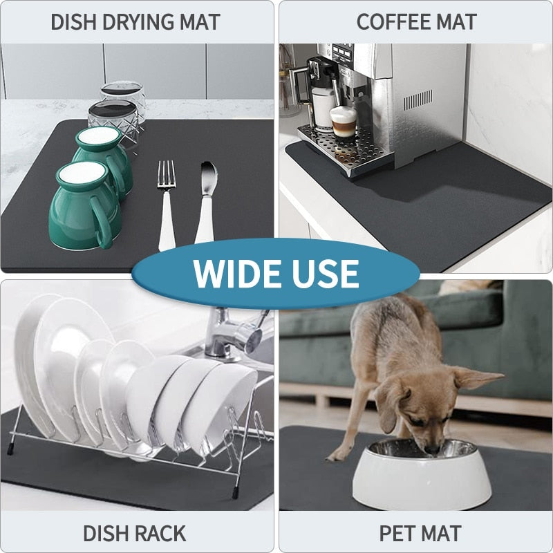 Large Water Absorbent Kitchen Draining Pad - Image 2