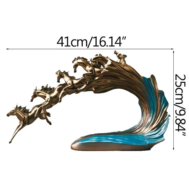 Nordic Luxury Galloping Horse Home Decoration - Image 9