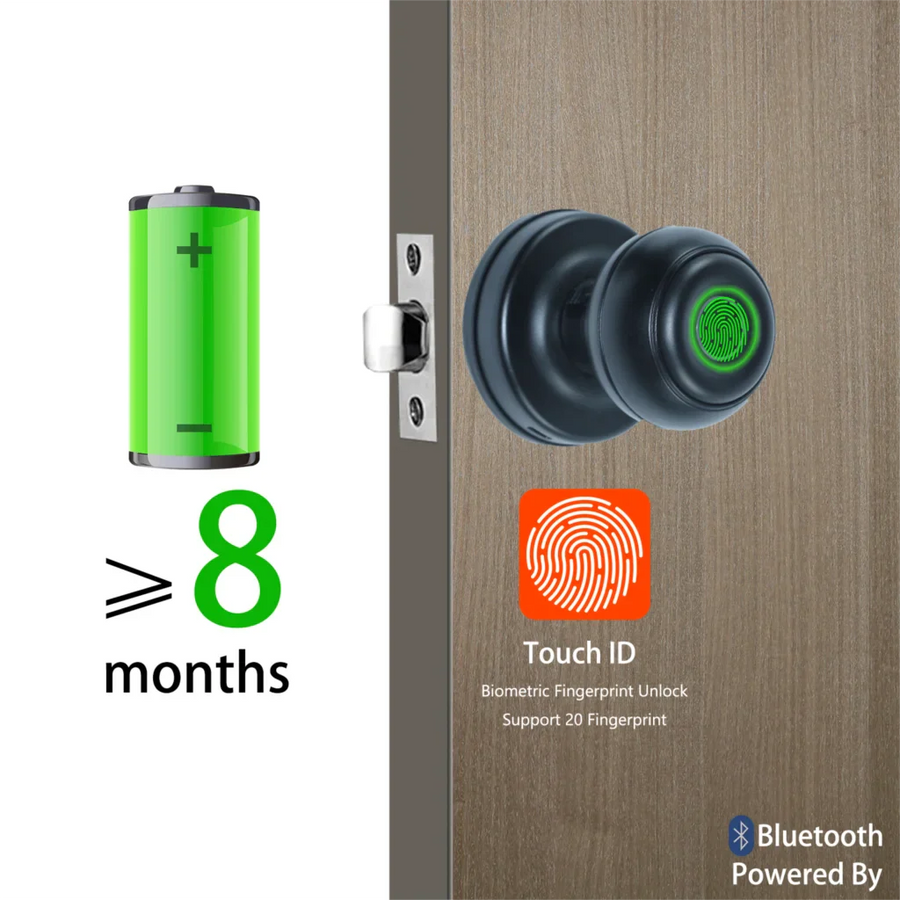 Touch Secure Fingerprint Smart Door Knob - Image 5