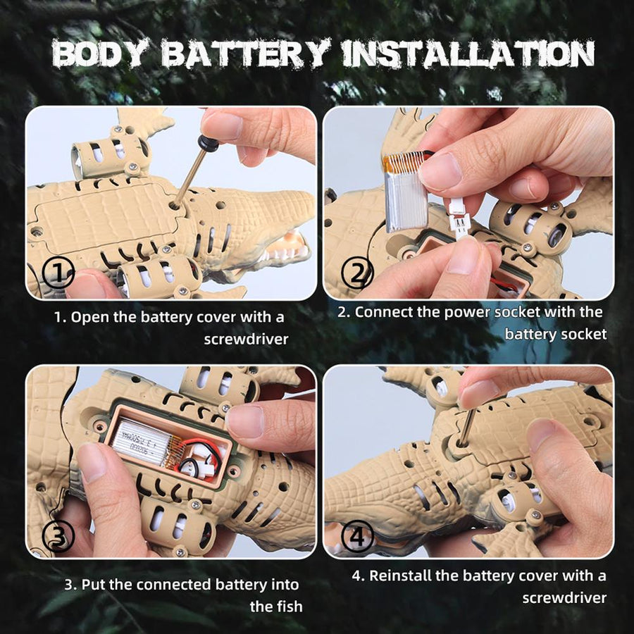 Remote Control Mini Bionic Crocodile Toy - Image 3