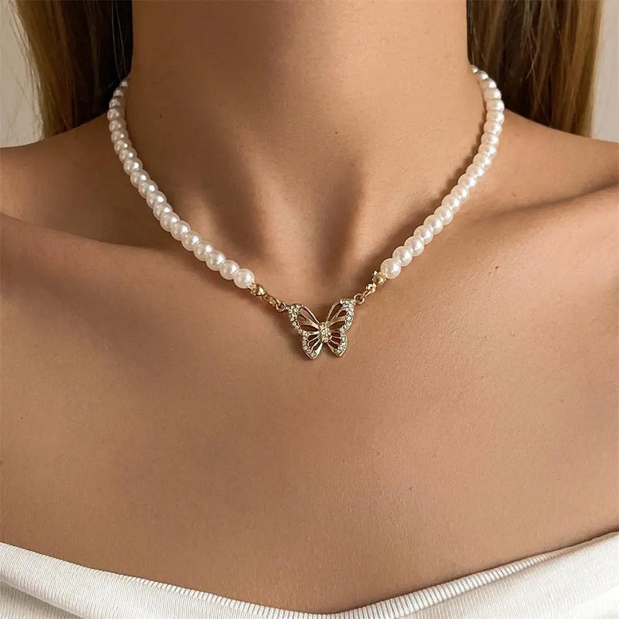 Treasure Pearl Delicate Zircon Necklace - Image 6