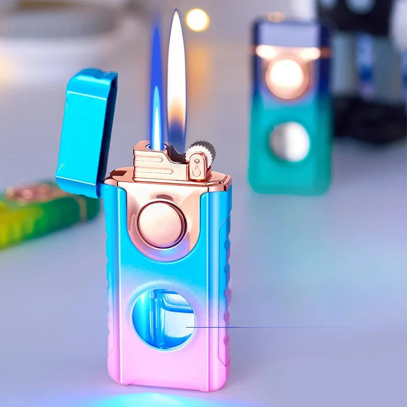 Dual-Fire Metal Windproof Lighter - Image 1