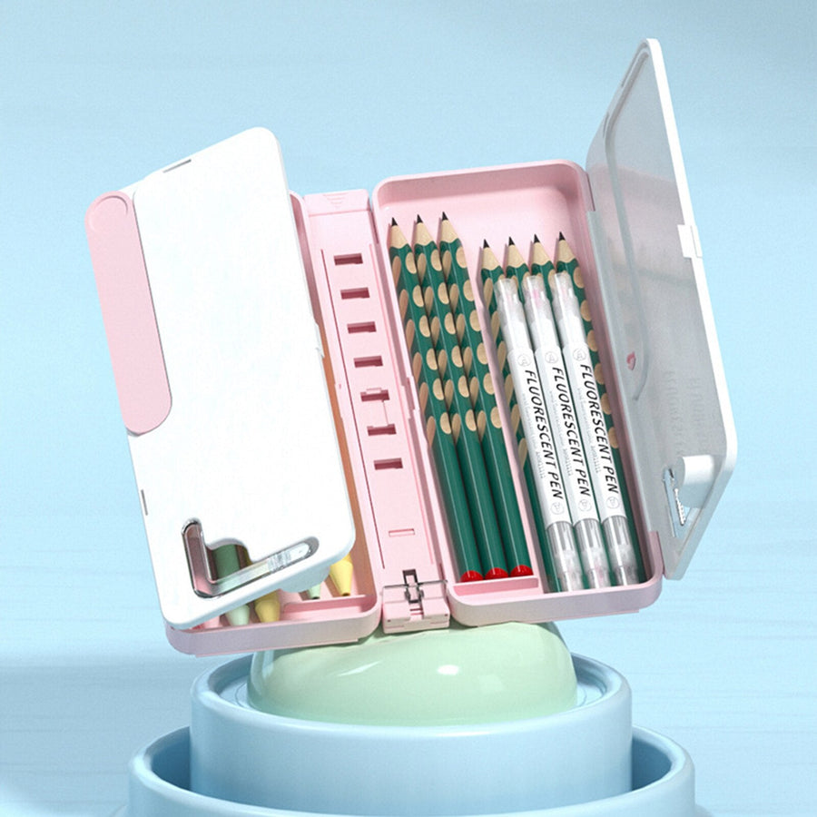 Multifunctional Foldable Book Holder Stationery Box - Image 7