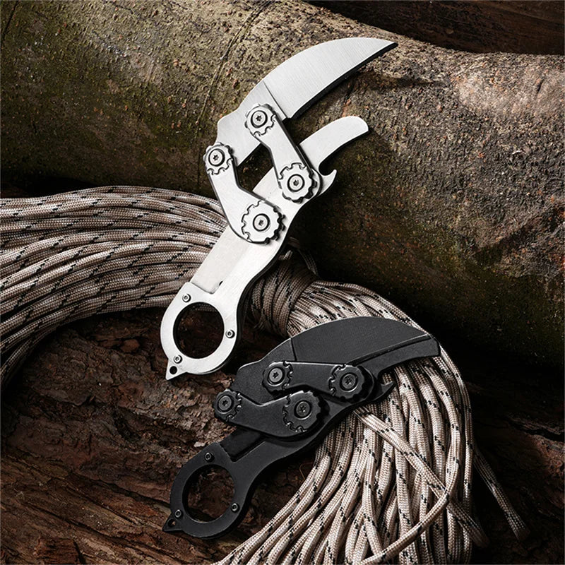 Ergonomic Handle Foldable Karambit EDC Knife - Image 0