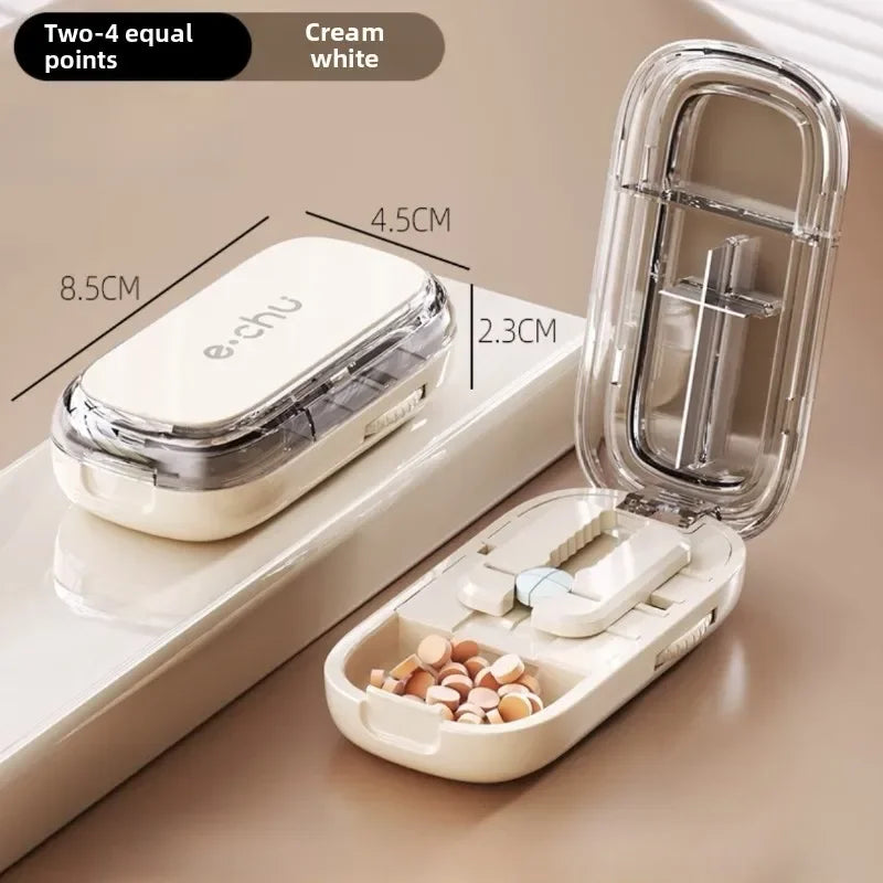 Pocket Size Dustproof Pill Cutter Organizer - Image 7
