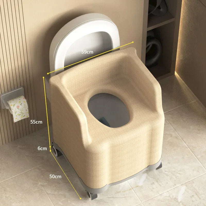 Heavy-Duty Portable Potty Seat Toilet Chair - Image 7