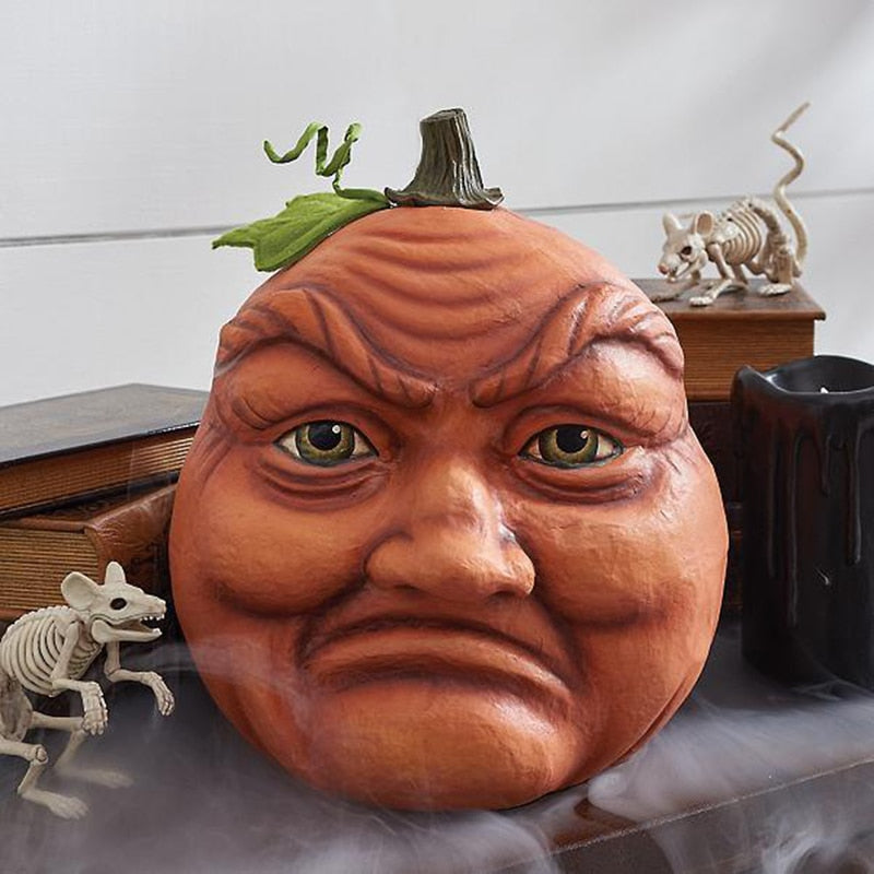 Expressive Pumpkin Faces Halloween Decoration - Image 9