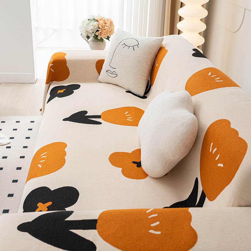 Floral Blossom Non-Slip Modern Sofa Cover - Image 3
