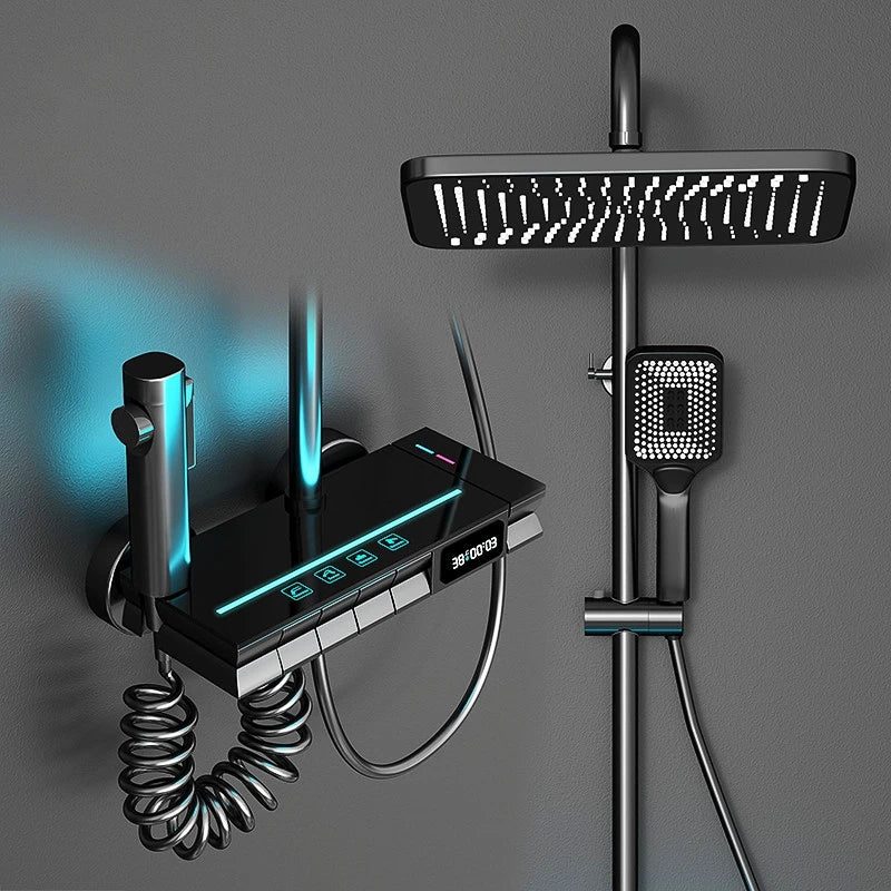 Elegant Nordic Piano Key Style Ambient Light Shower Set - Image 6