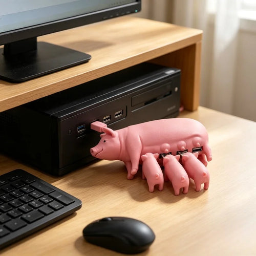Piggy Family USB Flash Drive Set