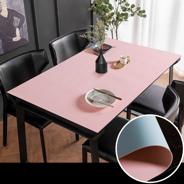 Nordic Minimalist Leather Waterproof Table Protector Mat - Image 8
