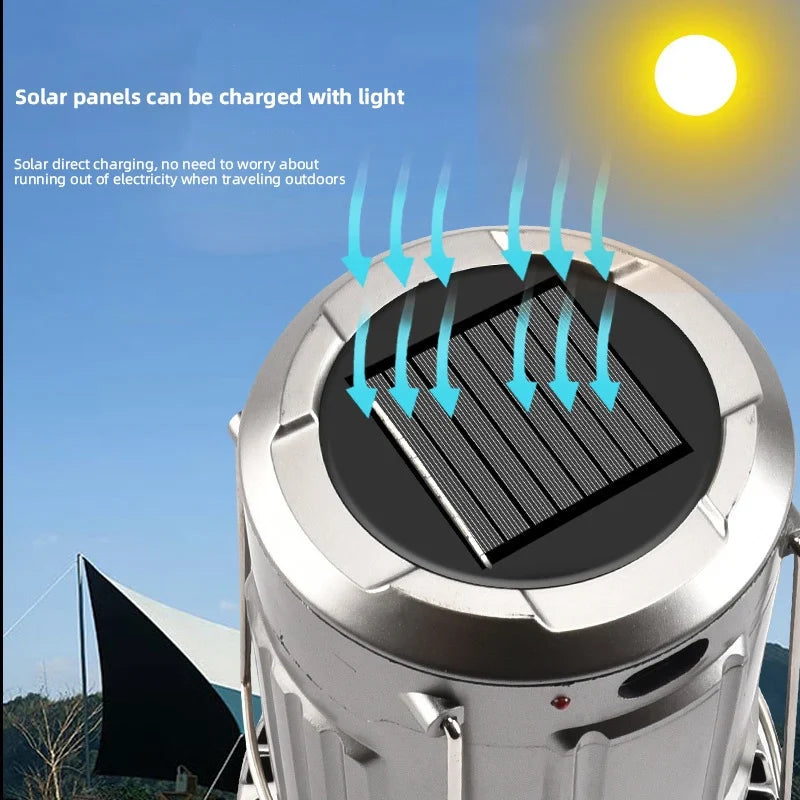 Built-in Fan Fishing LED Tent Lamp - Image 2