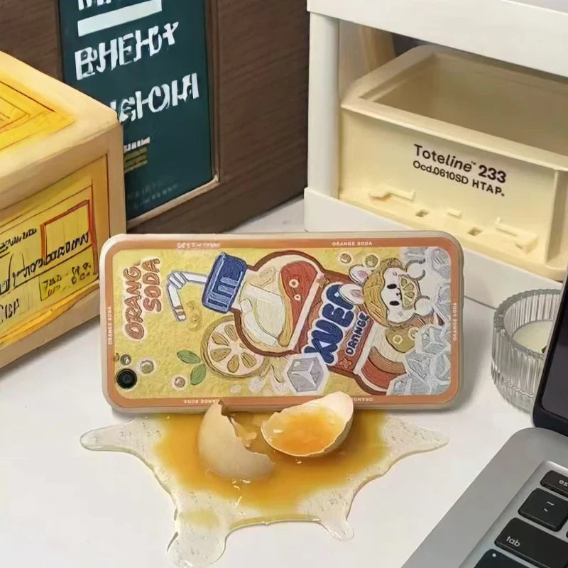 Broken Egg Yolk Universal Phone Stand - Image 0