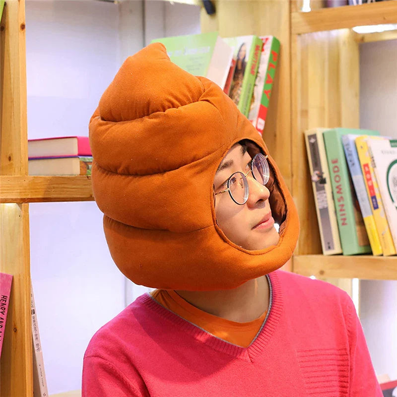 Funny Fake Poop Emoji Hat - Image 1