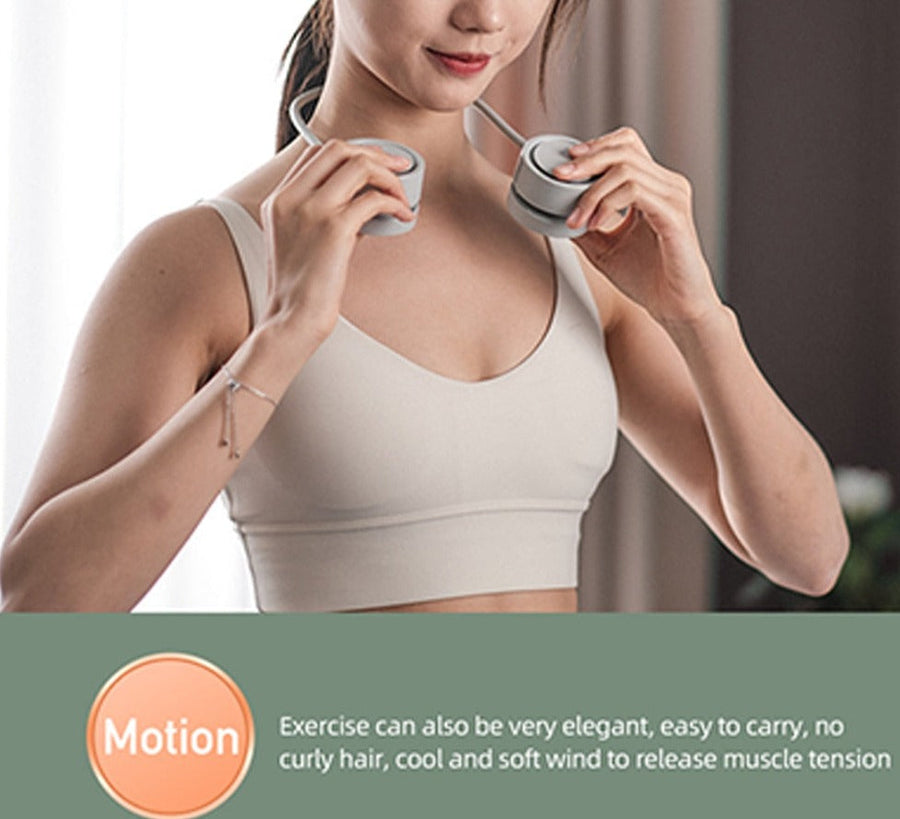Retractable Aroma Therapy Bladeless Neck Fan - Image 4