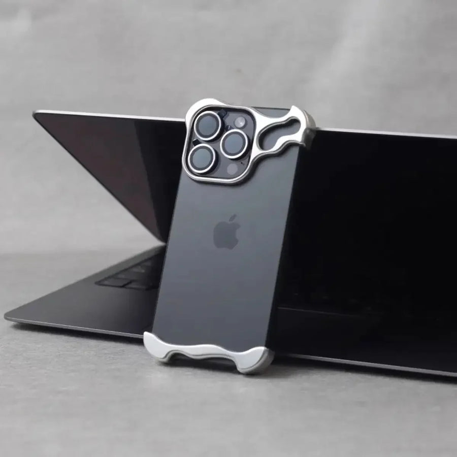 Luxury Irregular Metal Bumper Phone Case - Image 7