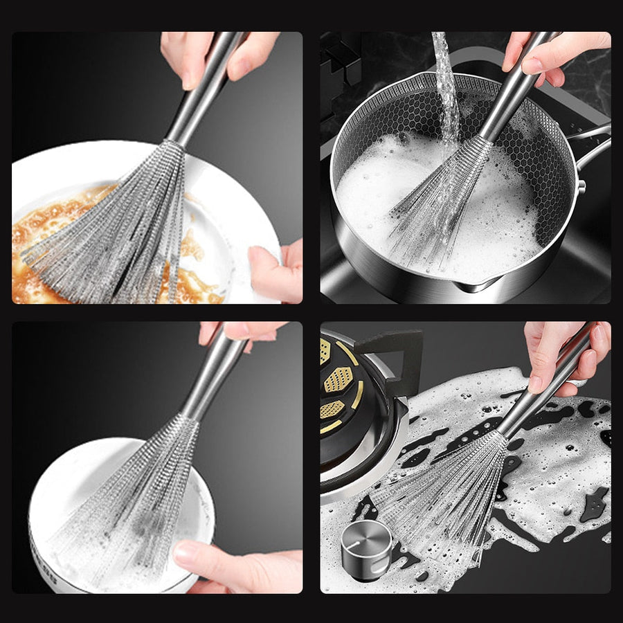Anti-Scratch Easy Pan Cleaning Brush - Image 1