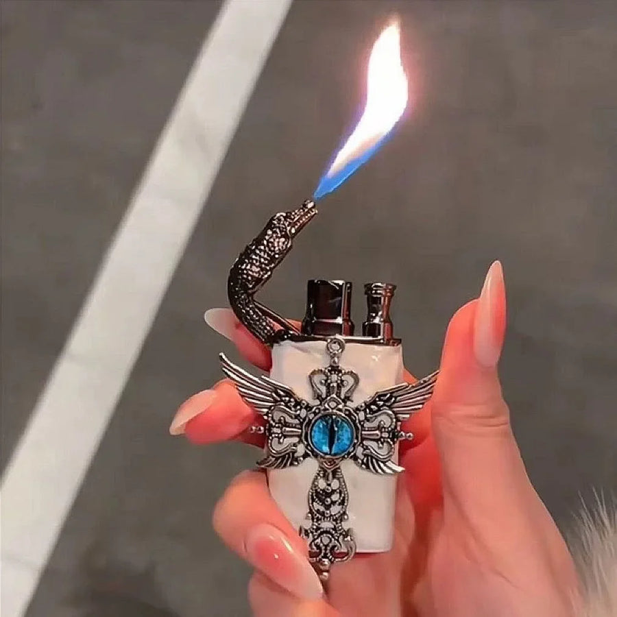 Angel Wings Vintage Double Flame Lighter - Image 7