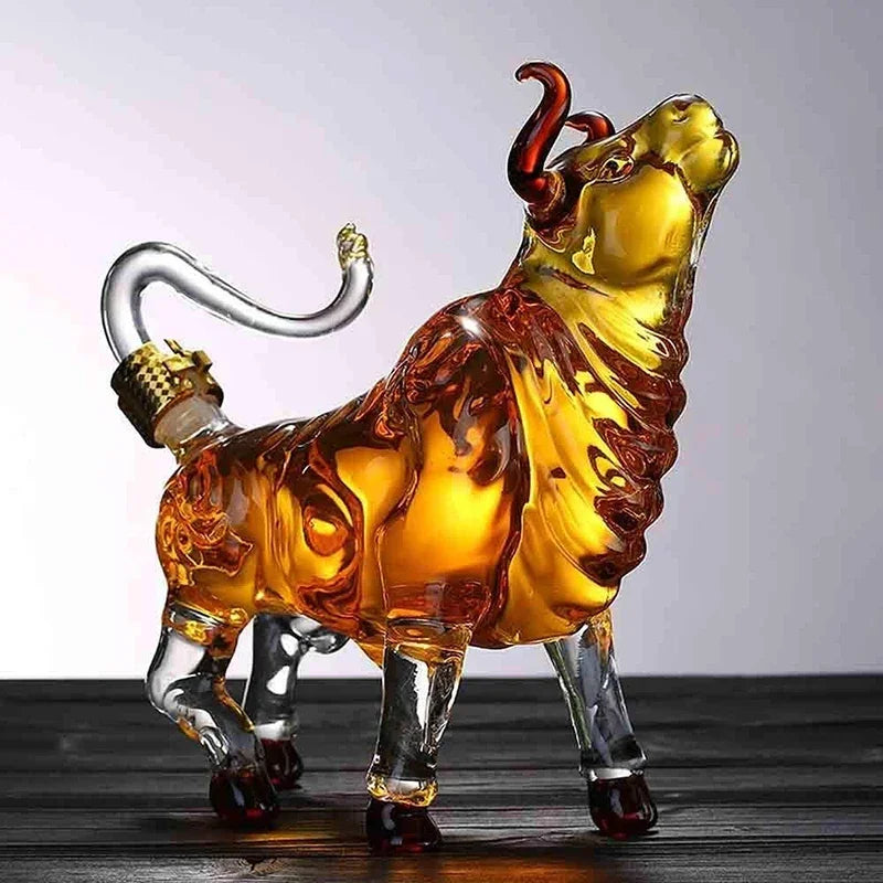 Artistic Bull Glass Decanter - Image 1