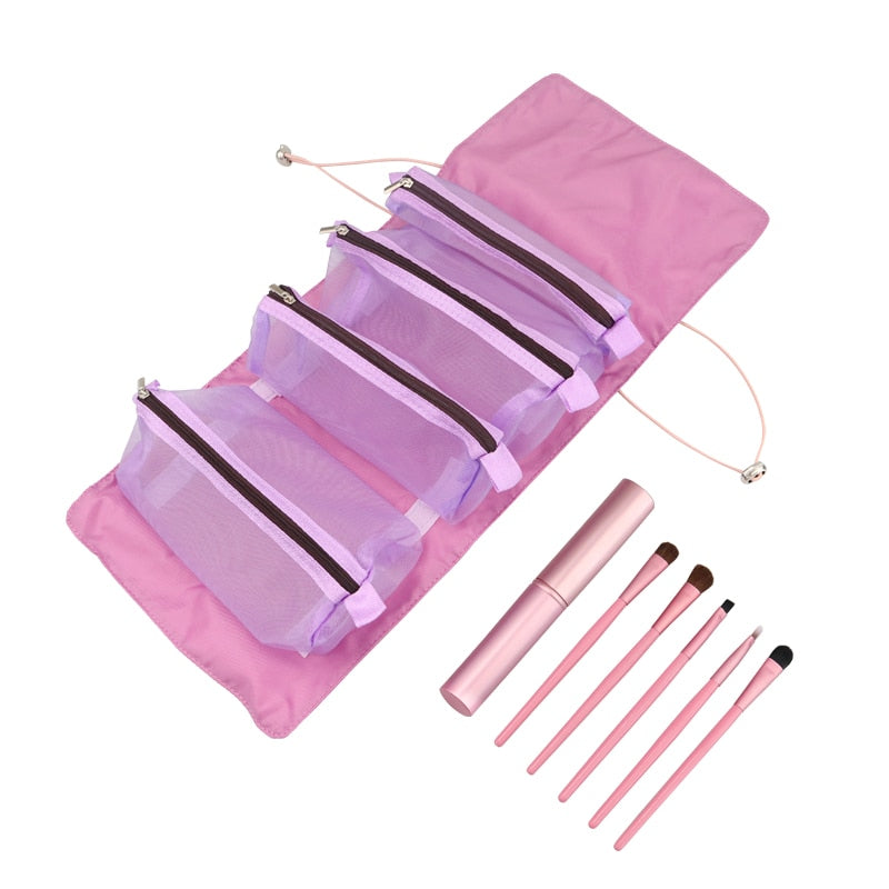 Foldable Detachable Mesh Cosmetic Travel Bag - Image 17
