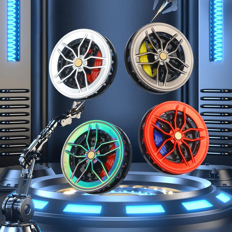 Stylish Wheel Air Vent Rotatable Aromatherapy Car Air Freshener - Image 3