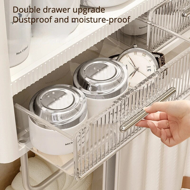 Home Essential Punch-Free Bathroom Organizer Shelf - Image 1