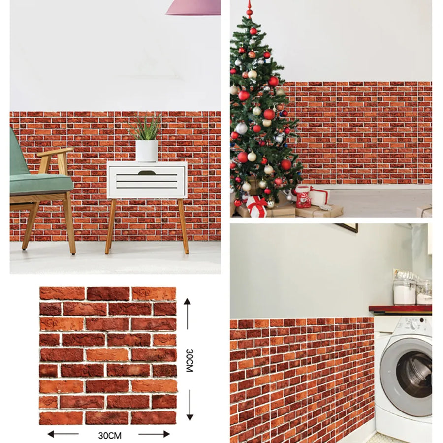 3D Wall Brick Pattern Decal - Image 9