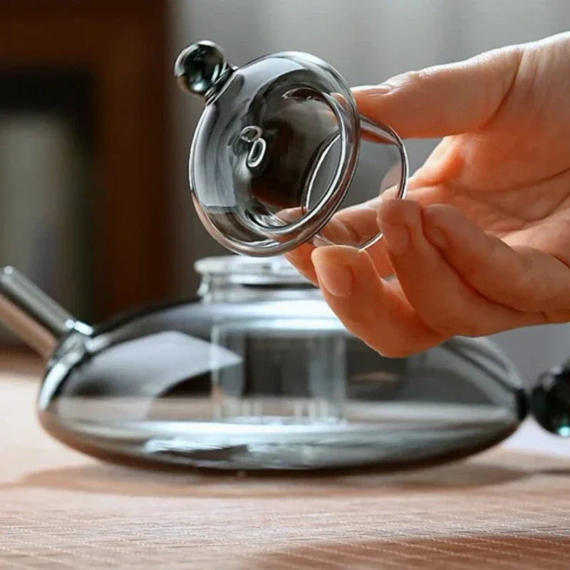 Pure Brew Aesthetic Heat-Resistant Glass Teapot - Image 5