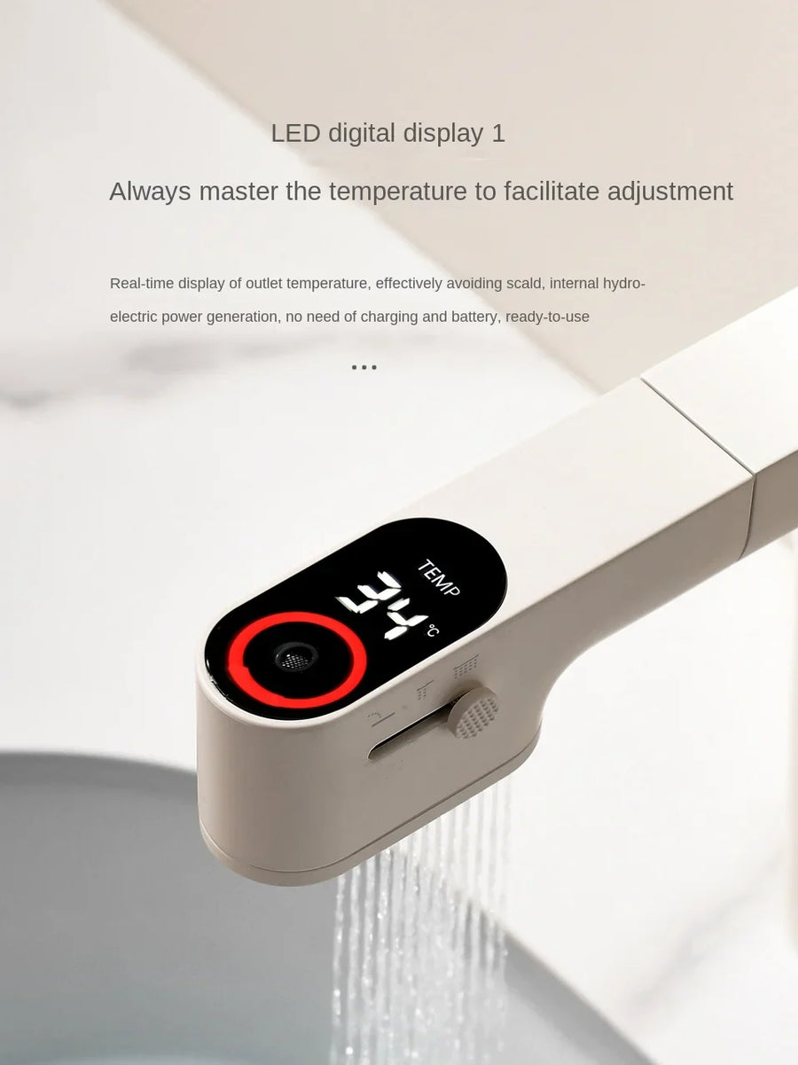 Three-Mode Waterflow LED Display Smart Faucet - Image 3