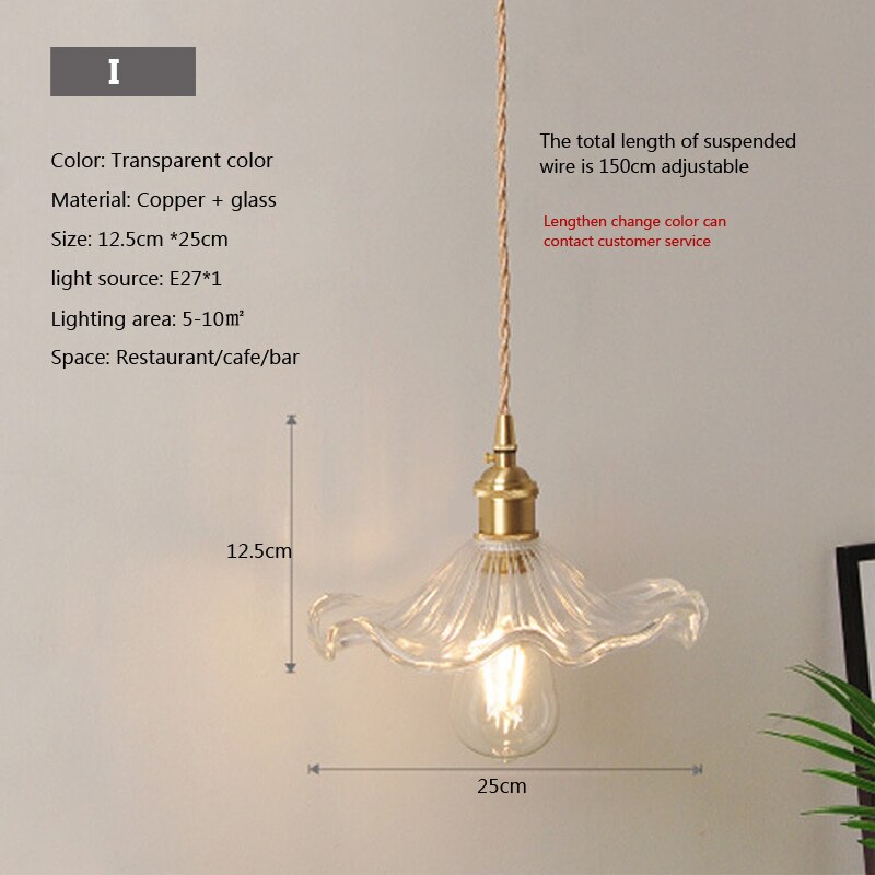 Nordic Brilliance Transparent Glass Pendant Lamp - Image 12