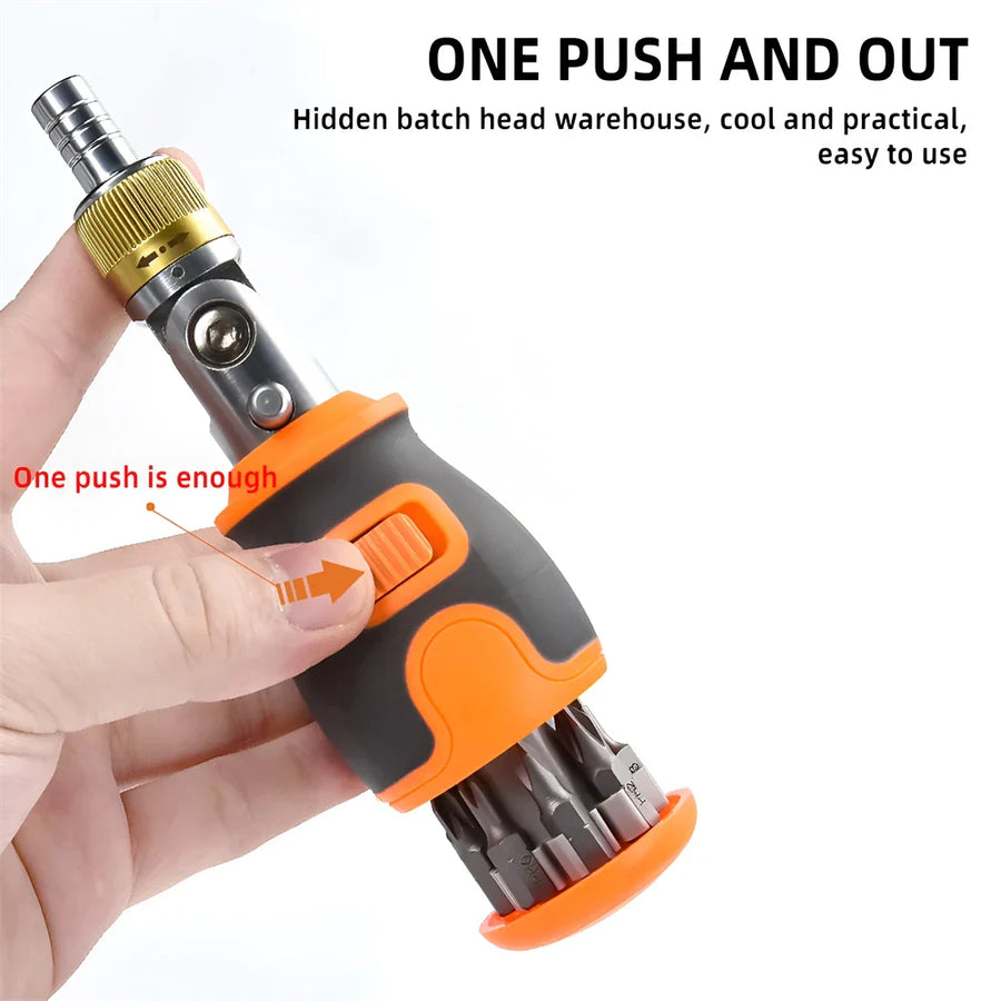 8in1 Mini Magnetic Bits Portable Ratchet Screwdriver - Image 3
