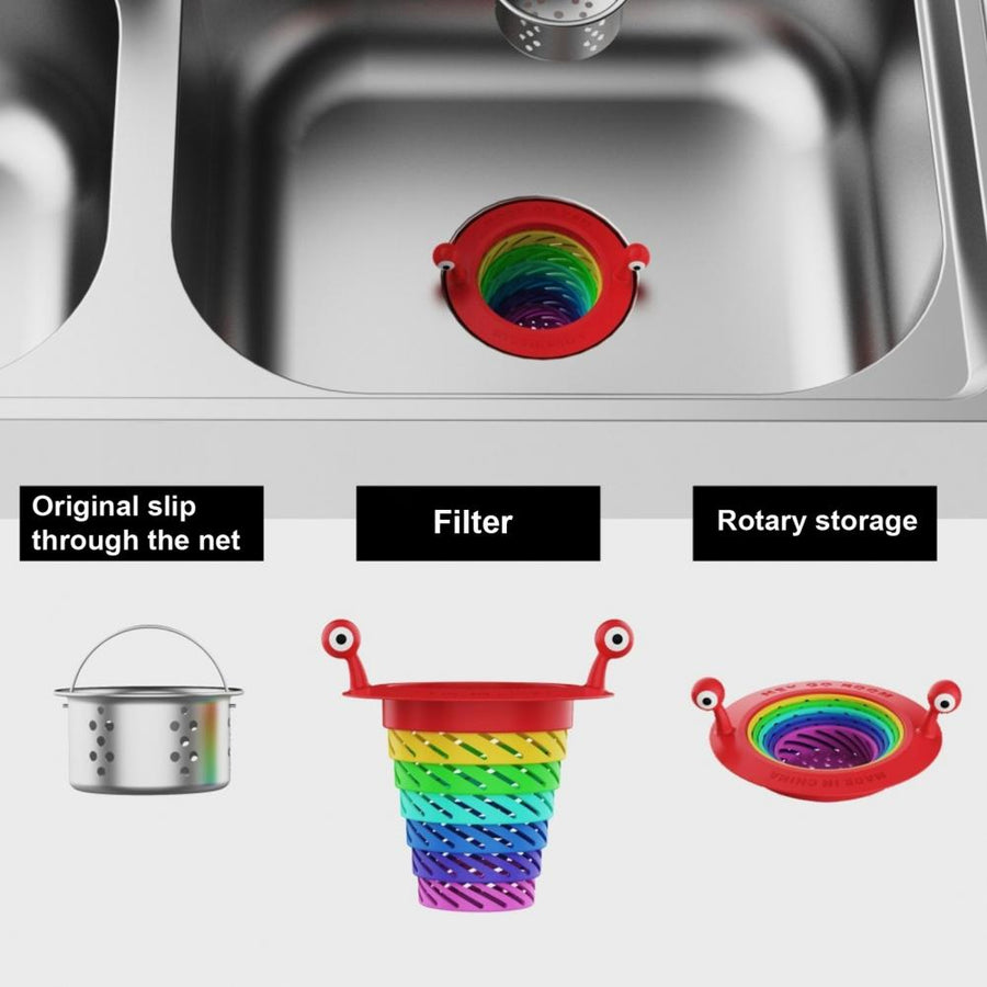 Little Monster Colorful Foldable Sink Strainer Basket - Image 8