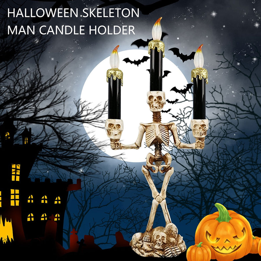Scary Skeleton Halloween Candle Lights - Image 4