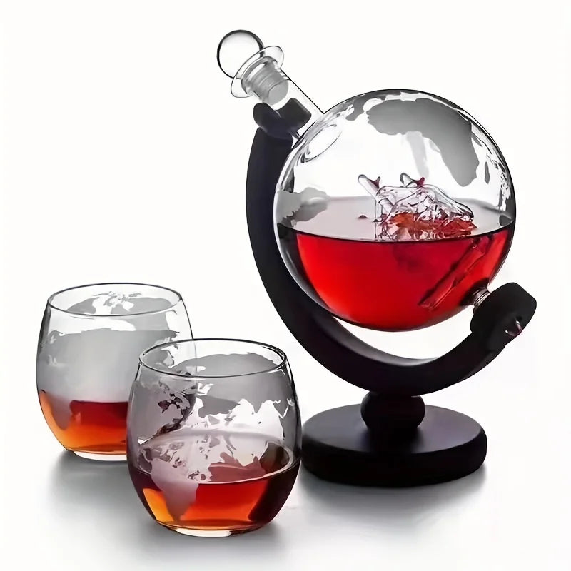 Creative Globe Decanter Set - Image 4