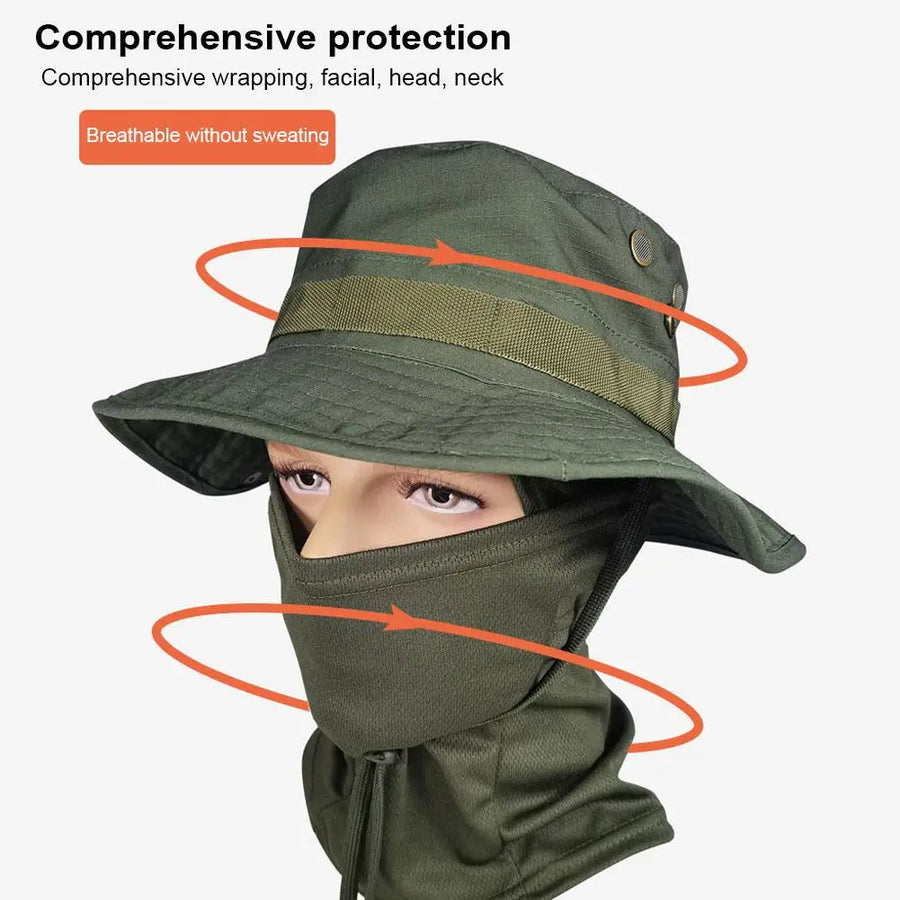 Breathable Hiking Camouflage Adjustable Boonie Hat - Image 10
