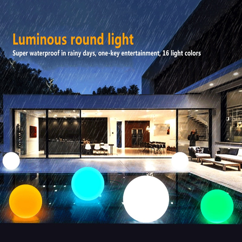 Shiny Moon Solar LED Waterproof Garden Ball Light - Image 5