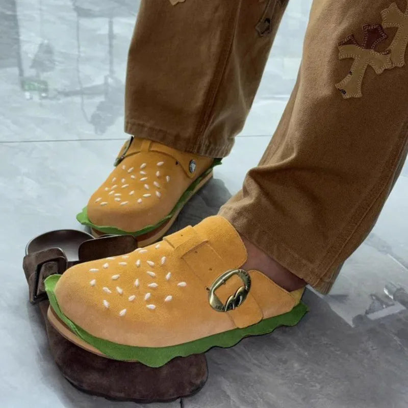Hamburger Style Casual Beach Slippers - Image 8