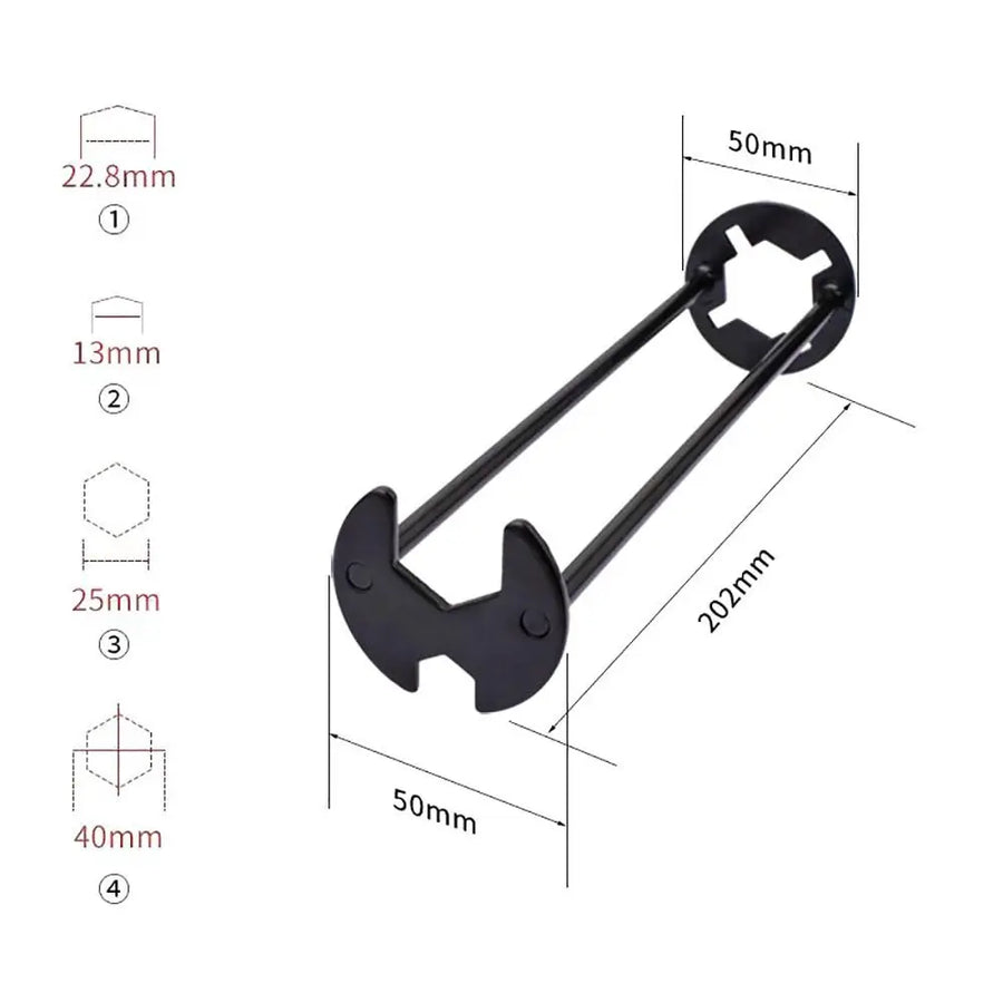 Dual-Headed Easy Repair Faucet Wrench - Image 9