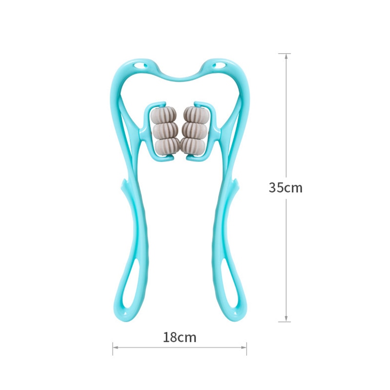 Adjustable Six-Wheel Neck Therapy Massager Roller - Image 8