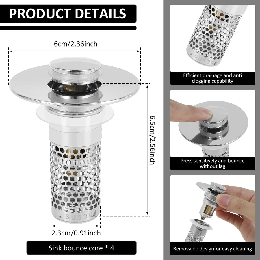 Sink Drain Anti-Odor Hair Catcher Filter - Image 5