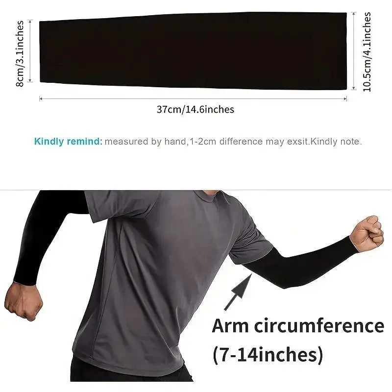 Sun Protection Ice Cooling Silk Arm Covers - Image 3