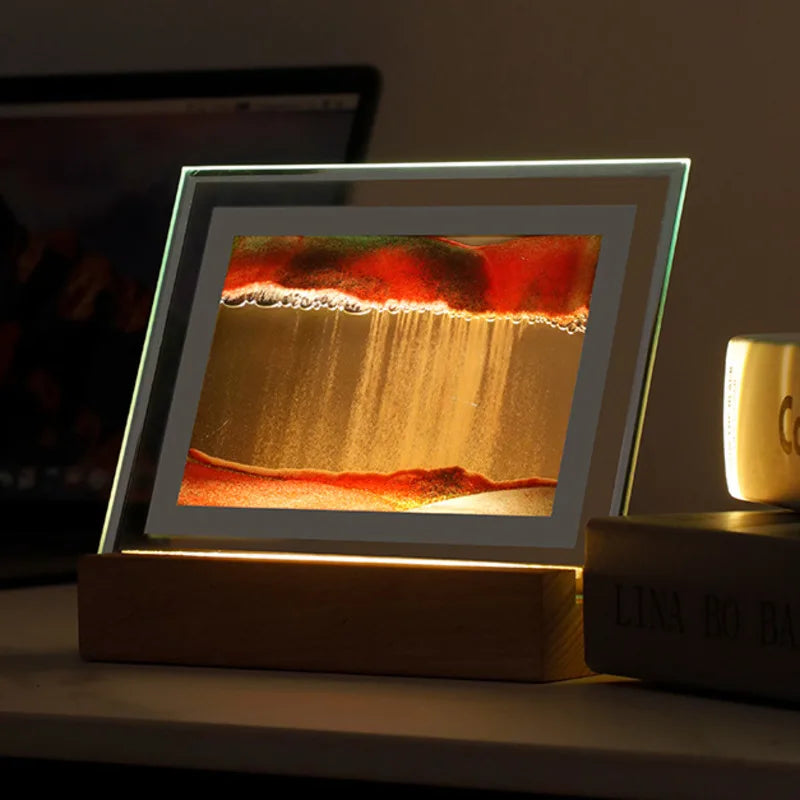 Sand Art LED Quicksand Artistic Table Lamp - Image 1