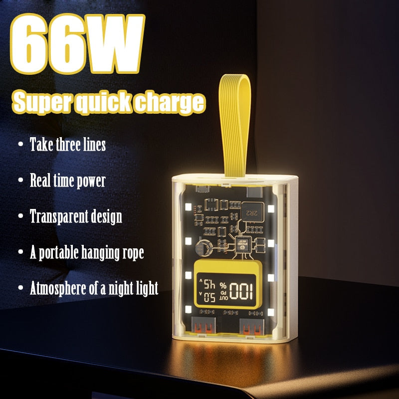 Transparent Insight Quick Charge Powerbank - Image 1