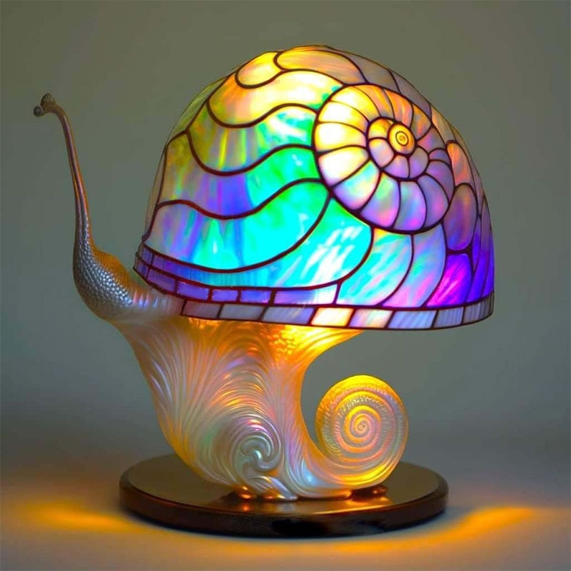 Colorful Mushroom Resin Lamp - Image 11
